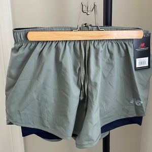 New Balance 3 inch 2 in 1 medium shorts